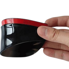 Black Tinted Car Side Mirror Rain Guard Visor (Set Of 2pcs)