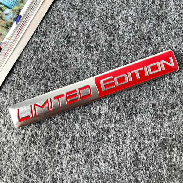 3D Metal 'Limited Edition' Car Emblem – Premium Alloy Body Decal