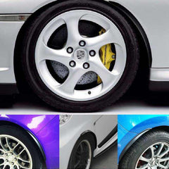 2pcs 24cm CARBON FIBER FENDER FLARES WHEEL LIP BODY KIT FOR UNIVERSAL CAR AUTO