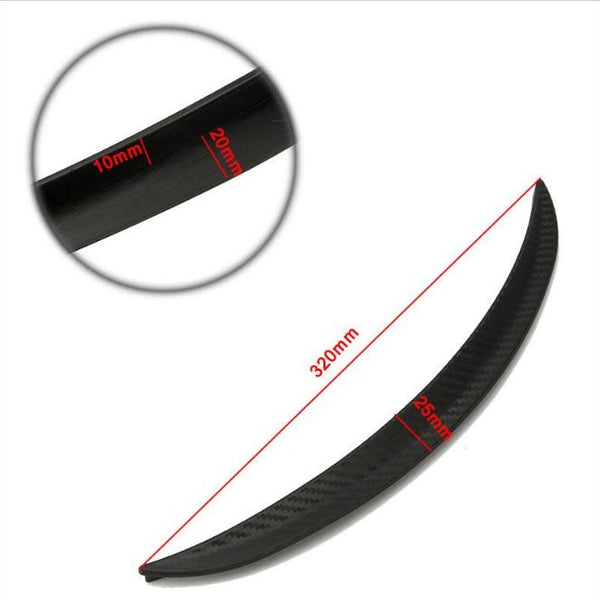 2PCS 32 CM CARBON FIBER FENDER FLARES WHEEL LIP BODY KIT FOR UNIVERSAL CAR AUTO