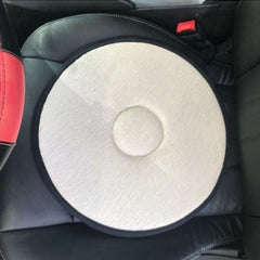 Beige 360 Rotating Seat Cushion, Portable Memory Foam Auto Swivel Anti-Slip Seat Disc Fit Car Vehicle Sport Seat Space, Easy Movement to Enter/Exit