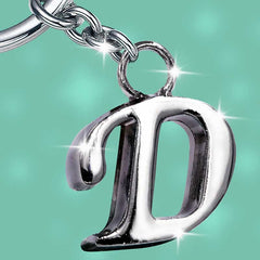 Stylish Letter D Simple Alphabet Key Ring Keychain For Car