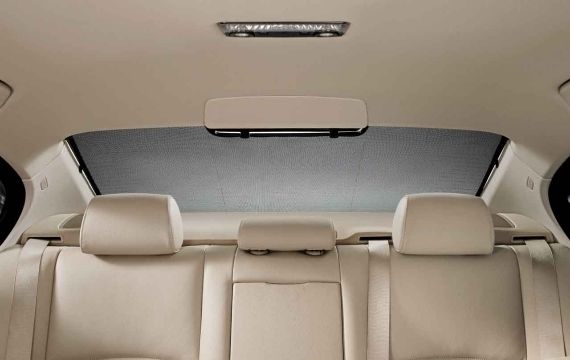 Universal Rear Window Roller Sunshade 90 CMS BLACK
