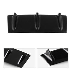 3Fin Universal Lower Rear Body Bumper Lip Diffuser Shark Fin Spoiler Gloss Black
