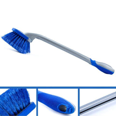 3PCS/SET Car Wash Wheel Blue Brush Long Handle Tire Brush Cleaning Tool Wash Car Tire Brush