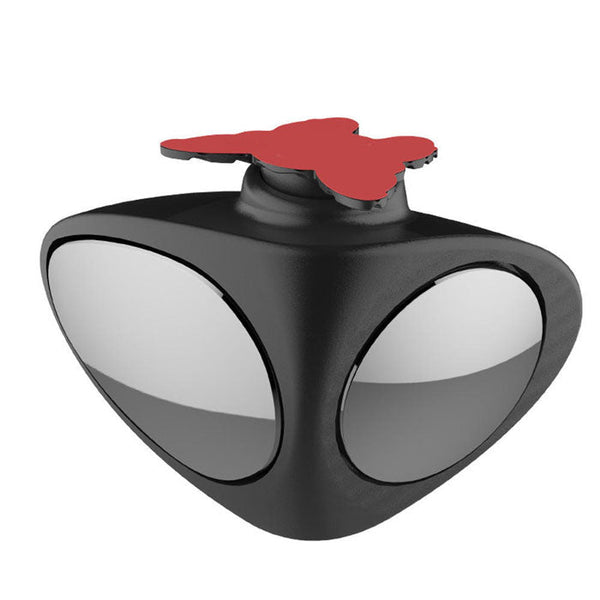 1pcs 3R Car Double Side Blind Spot Rearview Mirror HD 360° Wide Angle Reversing Auxiliary Mirror - Black Rightï