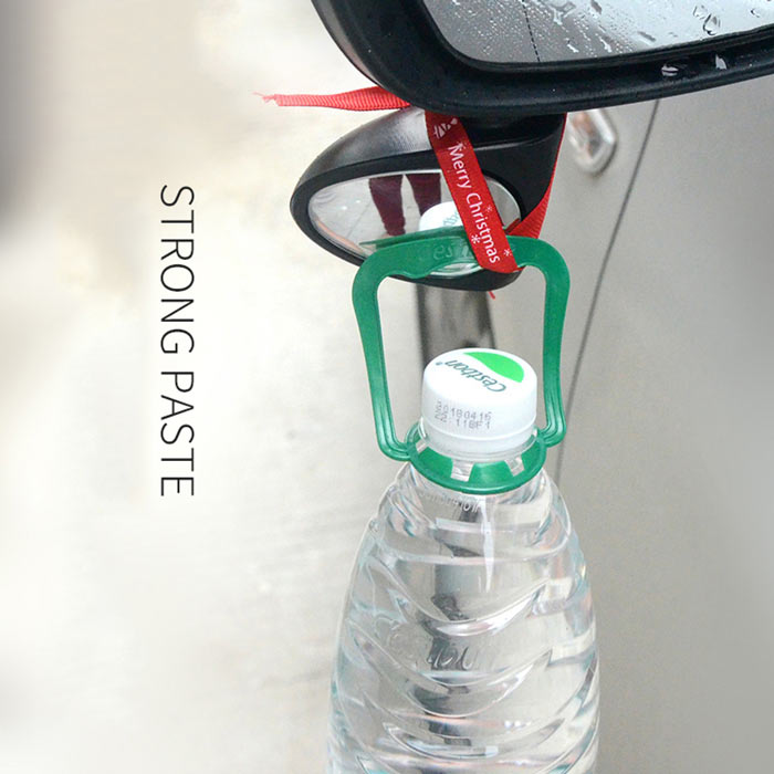 2pcs 3R Car Double Side Blind Spot Rearview Mirror HD 360 Wide Angle Reversing Auxiliary Mirror - WhiteRight & Left