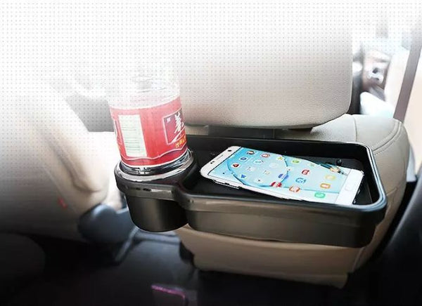 3r-2132 Car Multifunctional Table Tray With Cup Holder Back Seat Table & Glass Can Holder