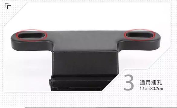 3r-2132 Car Multifunctional Table Tray With Cup Holder Back Seat Table & Glass Can Holder