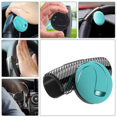 3R-2151 BLUE 360 Rotation Car Steering Wheels Spinner Knob Power Save Easy Turn Ball Booster