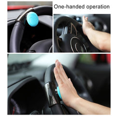 3R-2151 BLUE 360 Rotation Car Steering Wheels Spinner Knob Power Save Easy Turn Ball Booster