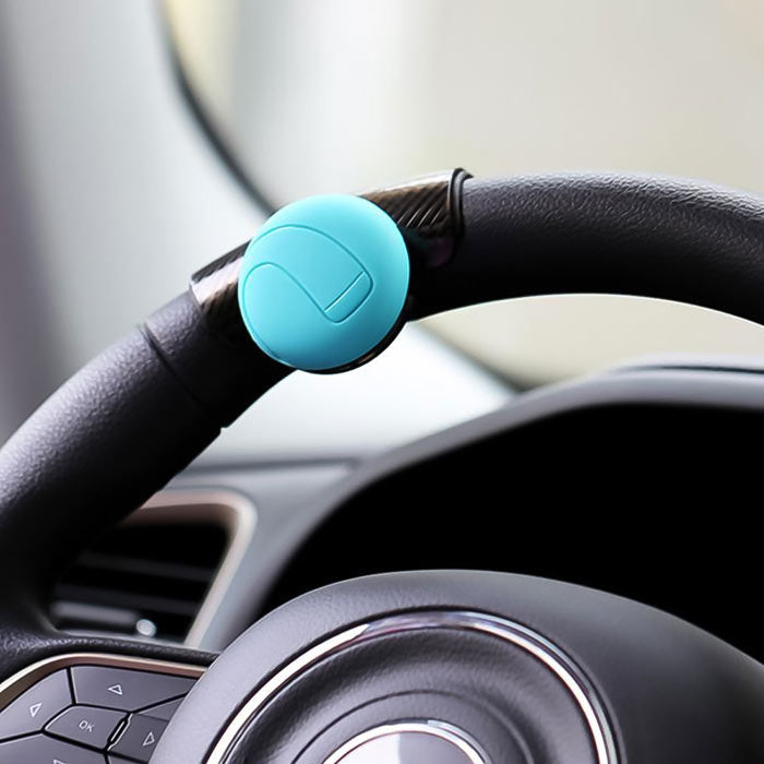 3R-2151 BLUE 360 Rotation Car Steering Wheels Spinner Knob Power Save Easy Turn Ball Booster