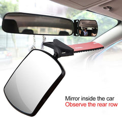 3R2129 Car Baby Rearview Mirror Interior Blind Spot For Baby Child Observation Mounted Baby Mirror Auxiliary Wide-angle Curved Mirror