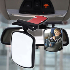 3R2129 Car Baby Rearview Mirror Interior Blind Spot For Baby Child Observation Mounted Baby Mirror Auxiliary Wide-angle Curved Mirror