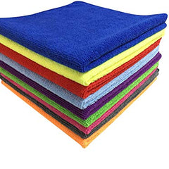 40x60cms 400 GSM Microfiber Cloth Multi-Color Thick Lint & Streak Free Multipurpose Cloths For Car Bike Cleaning Polishing Washing & Detailing