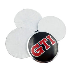 4pcs GTI Car Wheel Center Hub Cap Caps Badge Sticker Decal 60mm