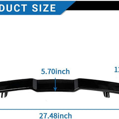 Car Glossy Black Rear Spoiler TRD Sporty Style Rear Boot Lid Wing Rear Trunk Car Spoiler Auto Lip Tail Wing Rear Trunk Wing Spoiler car Decorative accessories-1PC