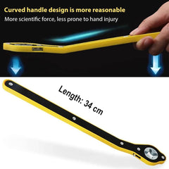 Car Tyre Jack Ratchet Wrench 360° Labor Saving Handle For Scissor Jack & Tire Change