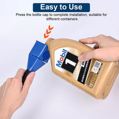 Car Universal Fuel Funnel With Hose & Filter Anti Spill Liquid Transfer Tool