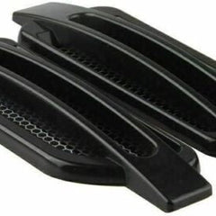 2Pcs BLACK Car Side Fender Vent Hood Scoop Air Intake Flow Fender Decorative Cover Trim