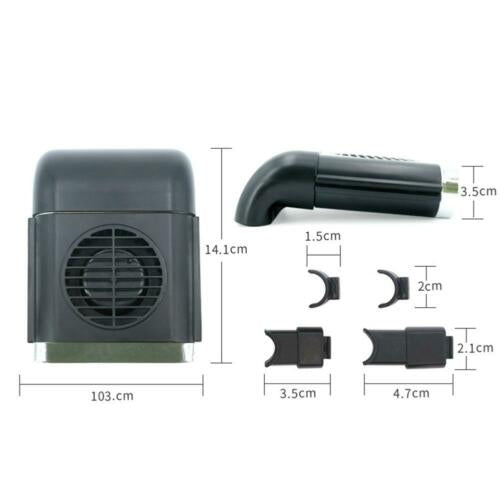 Mini USB Car Seat Back Fan Portable Vehicle 3-Speed Cooling Cooler Headrest Fan