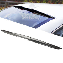 3pcs Carbon Color Universal PVC Car Rear Wing Lip Spoiler Tail Trunk Roof Trim