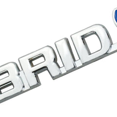 1pcs Chrome Blue Hybrid 3D Metal Car Sticker Emblem Badge Car Bike Decorative