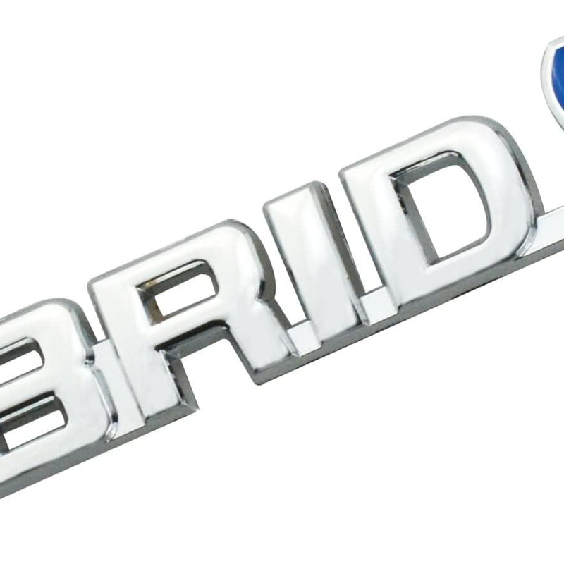 1pcs Chrome Blue Hybrid 3D Metal Car Sticker Emblem Badge Car Bike Decorative