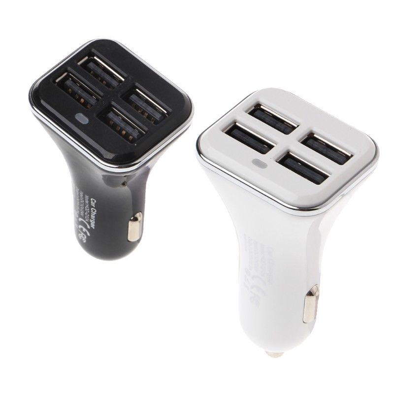 AUTO-ID 2.1A High Quality 4 USB Port Car Charger