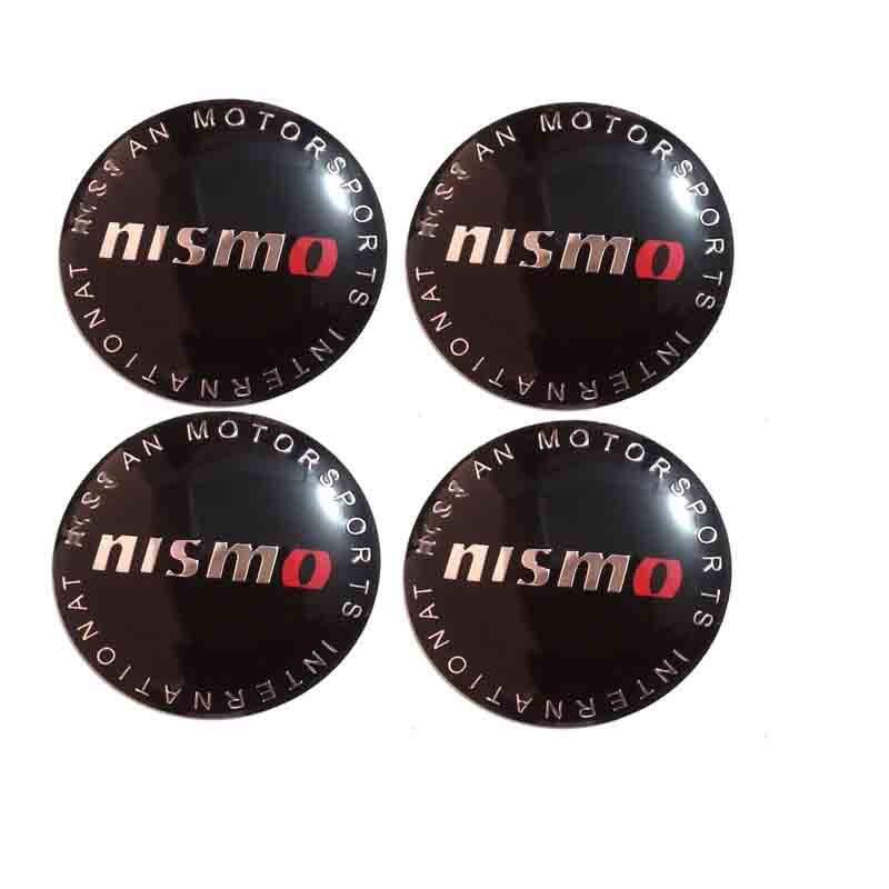 4PC 60mm Nismo Car Wheel Center Centre Hub Cap Emblem Stickers