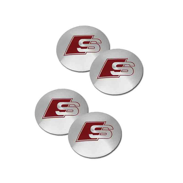 4PC 60mm S-Line Car Wheel Center Centre Hub Cap Emblem Stickers