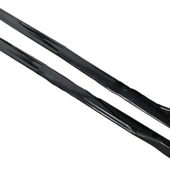 4pcs ABS Car Side Skirt Splitters Lip Winglet Gloss Black Body Line Universal