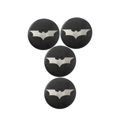 4pcs Bat Logo Car Wheel Center Hub Cap Caps Badge Sticker Decal 60mm