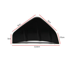 4pcs Black Car Rear Bumper Fin Canard Splitter Diffuser Valence Spoiler