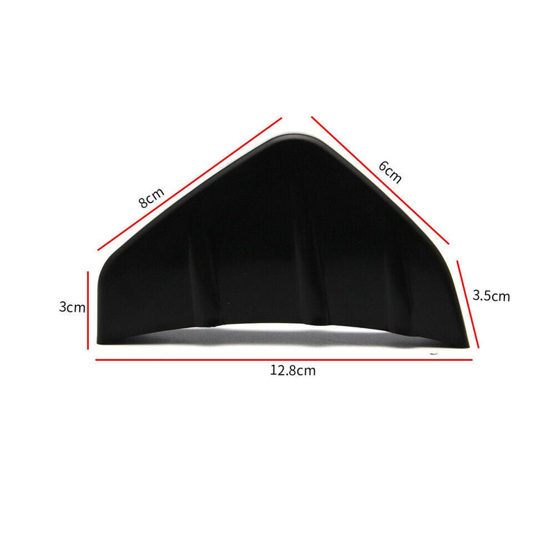 4pcs Black Car Rear Bumper Fin Canard Splitter Diffuser Valence Spoiler