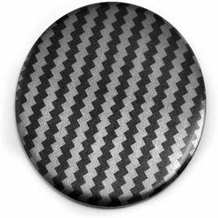 4pcs Black Silver Stripe Pattern Emblem Car Wheel Center Hub Caps Badge Sticker Decal 57mm