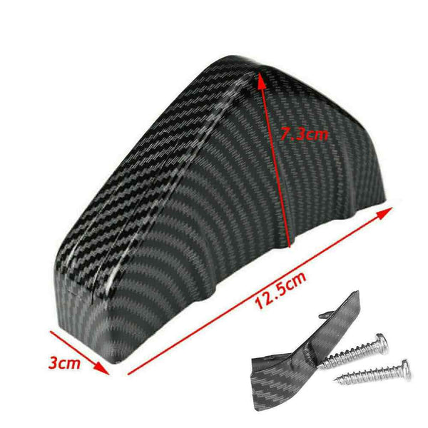 4pcs Carbon Fiber Car Rear Bumper Fin Canard Splitter Diffuser Valence Spoiler