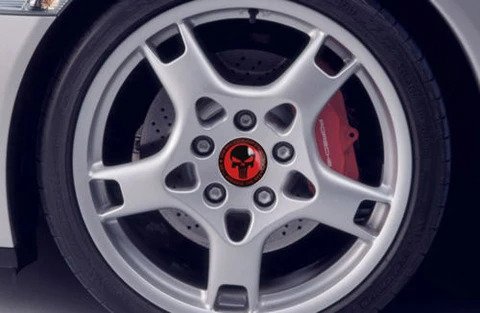 4pcs GOD WILL JUDGE OUR ENEMIES (Red) Emblem Car Wheel Center Hub Cap Caps Badge Sticker Decal 60mm