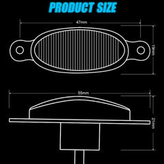 4pcs Mobile App RGB Raptor Style LED Lamp Front Grill Light Kit