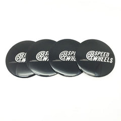 4pcs Speed Wheels Emblem Car Wheel Center Hub Cap Caps Badge Sticker Decal 60mm