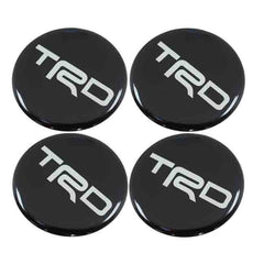 4pcs TRD Car Wheel Center Hub Cap Caps Badge Sticker Decal 60mm