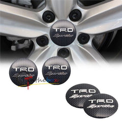4pcs TRD Sportivo Emblem Car Wheel Center Hub Cap Caps Badge Sticker Decal 60mm