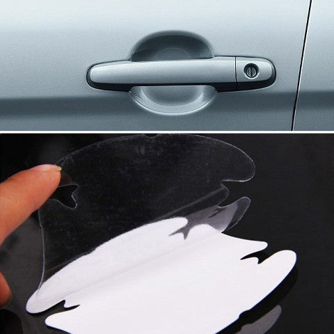 4pcs Universal Invisible Car Door Handle Scratches Protective Protector Films