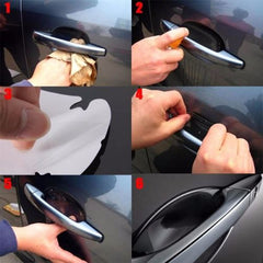 4pcs Universal Invisible Car Door Handle Scratches Protective Protector Films
