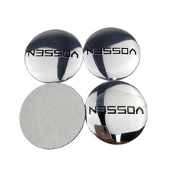 4pcs VOSSEN Wheel Emblem Car Wheel Center Hub Caps Badge Sticker Decal 57mm