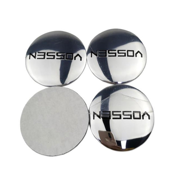 4pcs VOSSEN Wheel Emblem Car Wheel Center Hub Caps Badge Sticker Decal 57mm
