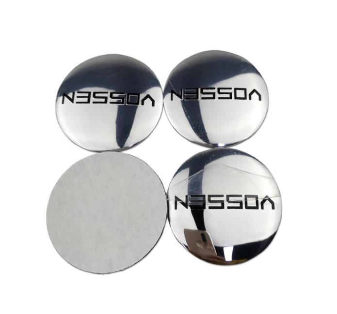 4pcs VOSSEN Wheel Emblem Car Wheel Center Hub Caps Badge Sticker Decal 57mm