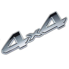 4X4 Silver Jeep Off Road Mania Badge Emblem Metal Decal Sticker Logo