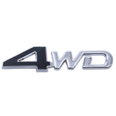 4WD Black Trunk Lid Fender Plastic Emblem Badge Sticker Logo Decal