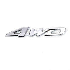 Car 3D 4WD Logo 4 Wheel Drive Emblem Badge Detor Sticker Decal Metal Chrome